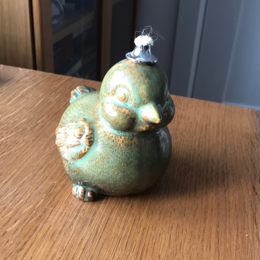 3x Green ceramic duck lantern - Picture 4 of 9